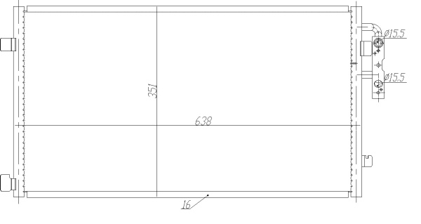 Condenseur, climatisation NRF 350467
