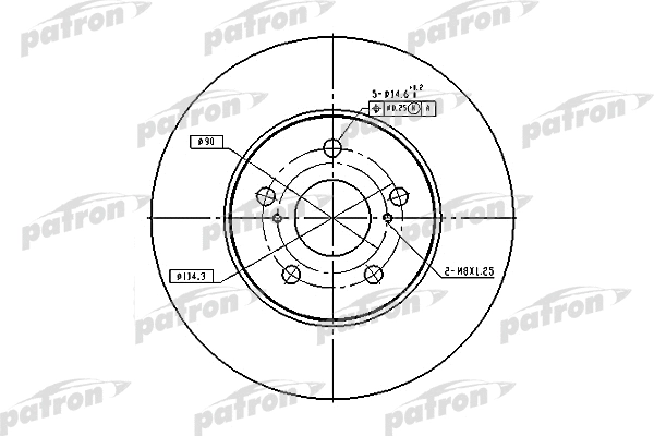 Disque de frein PATRON PBD4204