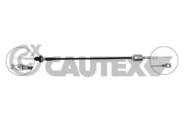 Tirette à câble, commande d'embrayage CAUTEX 708074