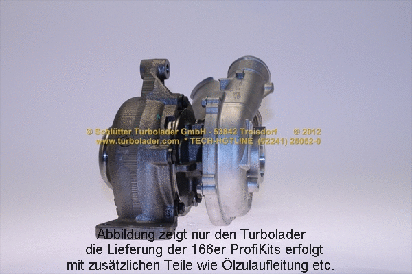 Turbocompresseur, suralimentation SCHLÜTTER TURBOLADER 166-09470MAX