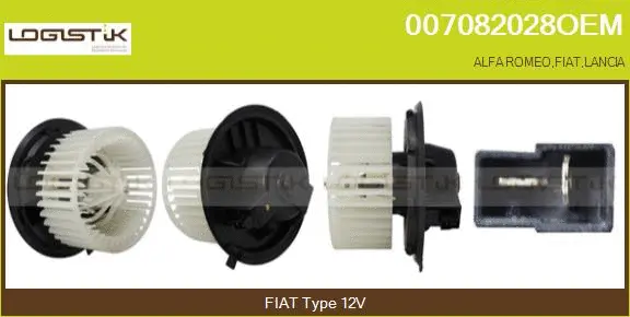 Pulseur d'air habitacle LGK 007082028OEM