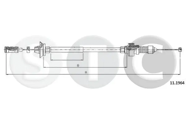 Câble d'accélération STC T480900