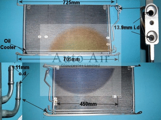 Condenseur, climatisation AUTO AIR GLOUCESTER 16-1206
