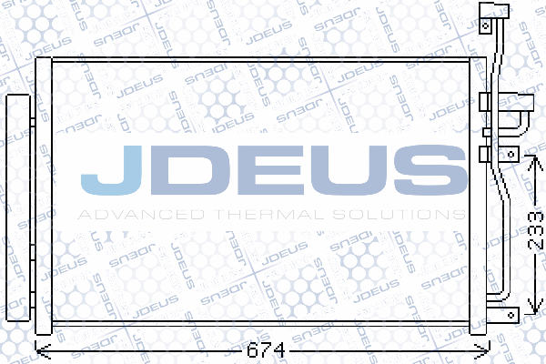 Condenseur, climatisation JDEUS 720M69