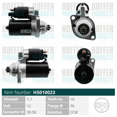 Démarreur HOFFER H5010023