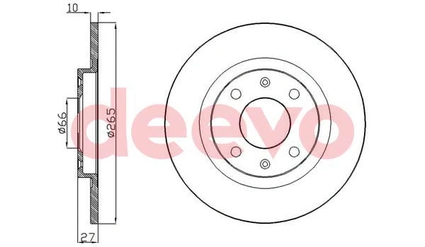 Disque de frein DEEVO BD10460