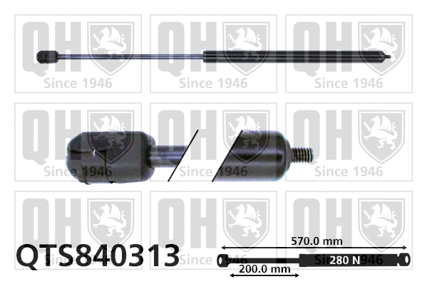 Vérin, capot-moteur QUINTON HAZELL QTS840313