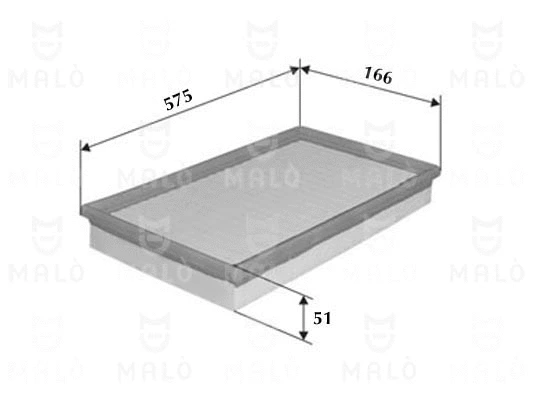 Filtre à air AKRON-MALÒ 1500376