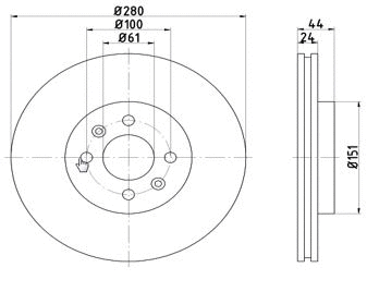 Disque de frein MTR 12108520