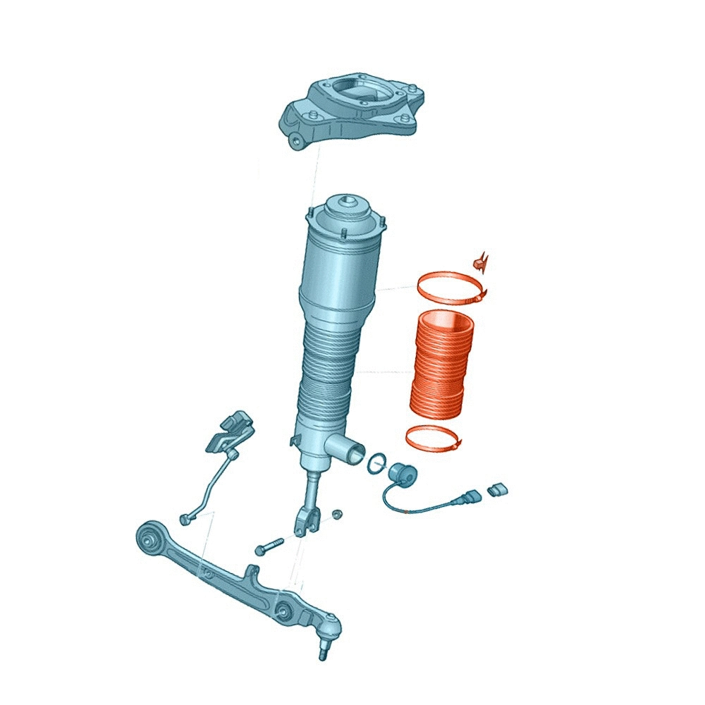Kit de protection contre la poussière, amortisseur Miessler Automotive 3628-01-8137