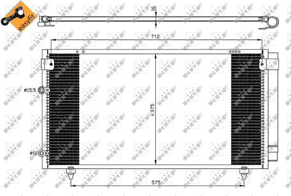 Condenseur, climatisation NRF 35518