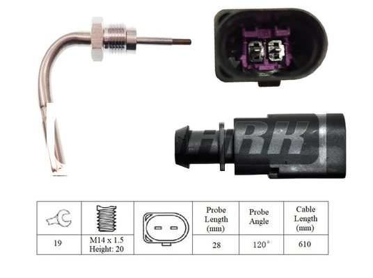 Capteur, température des gaz LEMARK LXT280