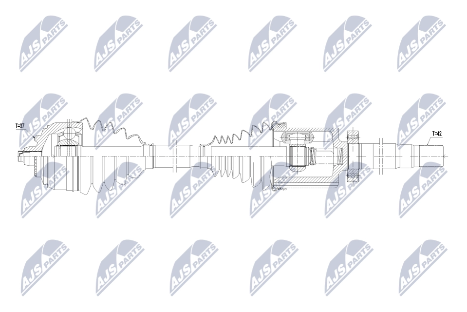 Arbre de transmission NTY NPW-ME-172