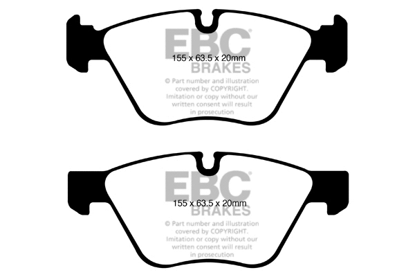 Kit de plaquettes de frein, frein à disque EBC Brakes DP21600