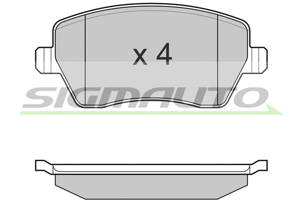 Kit de plaquettes de frein, frein à disque SIGMAUTO SPB026