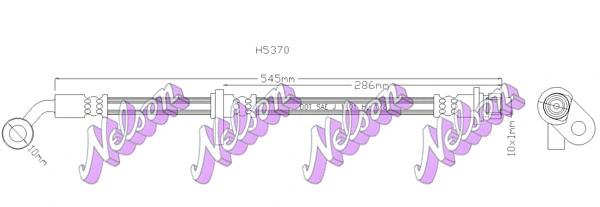 Flexible de frein KAWE H5370