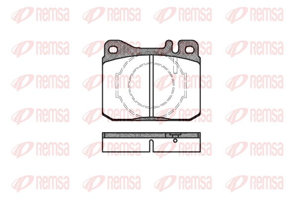 Kit de plaquettes de frein, frein à disque REMSA 0010.40