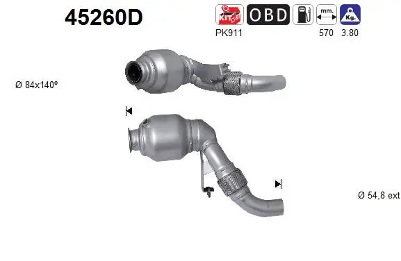 Catalyseur AS 45260D