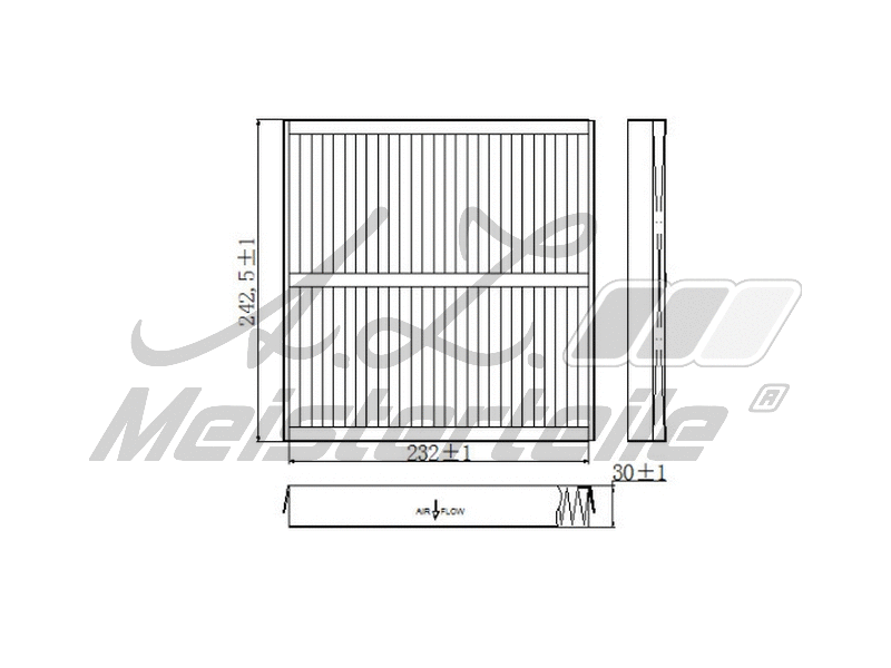 Filtre, air de l'habitacle A.Z. Meisterteile AZMT-41-010-1726