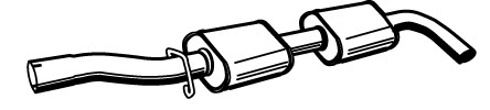 Silencieux central VEGAZ GmbH VOS-149