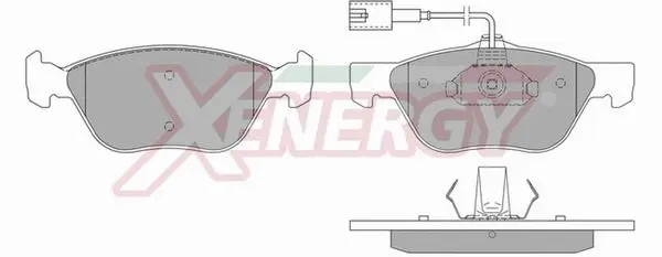 Kit de plaquettes de frein, frein à disque AP XENERGY X40577