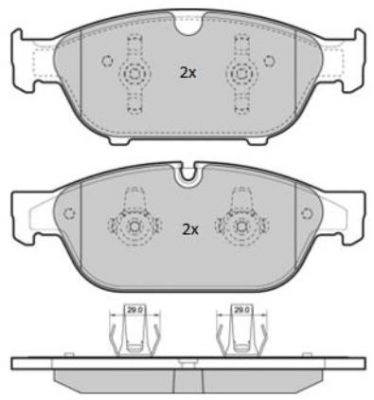 Kit de plaquettes de frein, frein à disque FREMAX FBP-1852