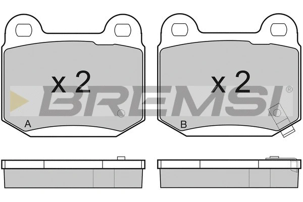 Kit de plaquettes de frein, frein à disque BREMSI BP3159