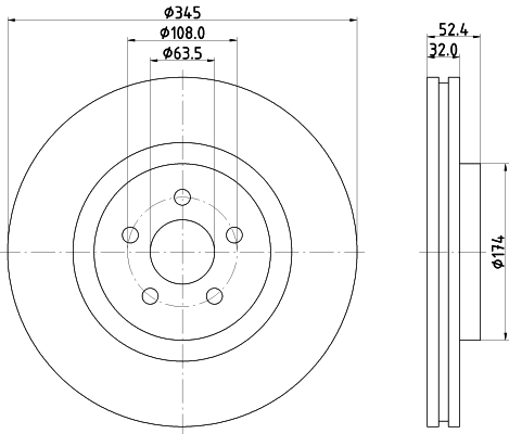 Disque de frein MINTEX MDC83065C