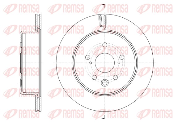 Disque de frein REMSA 61876.10