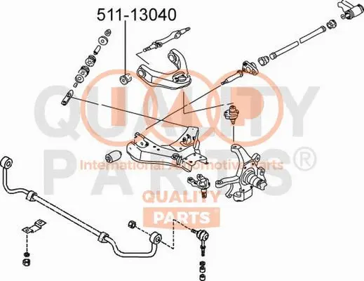 Suspension, bras de liaison IAP QUALITY PARTS 511-13040