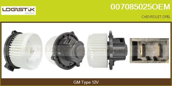 Pulseur d'air habitacle LGK 007085025OEM