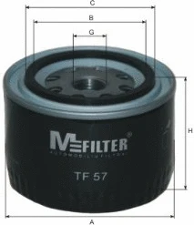 Filtre à huile MFILTER TF 57