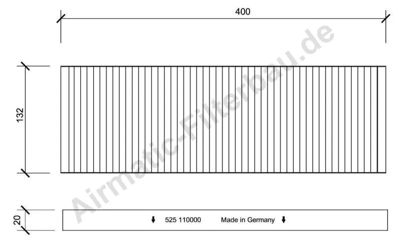 Filtre, air de l'habitacle AIRMATIC Filterbau IF0525