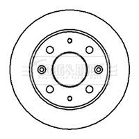 Disque de frein BORG & BECK BBD5835S