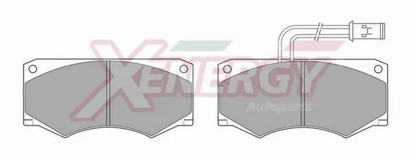 Kit de plaquettes de frein, frein à disque AP XENERGY X40194