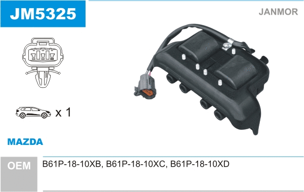 Bobine d'allumage JANMOR JM5325