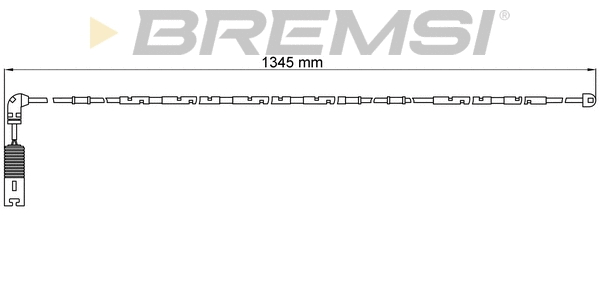 Contact d'avertissement, usure des plaquettes de frein BREMSI WI0582