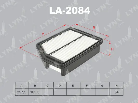 Filtre à air LYNXAUTO LA-2084