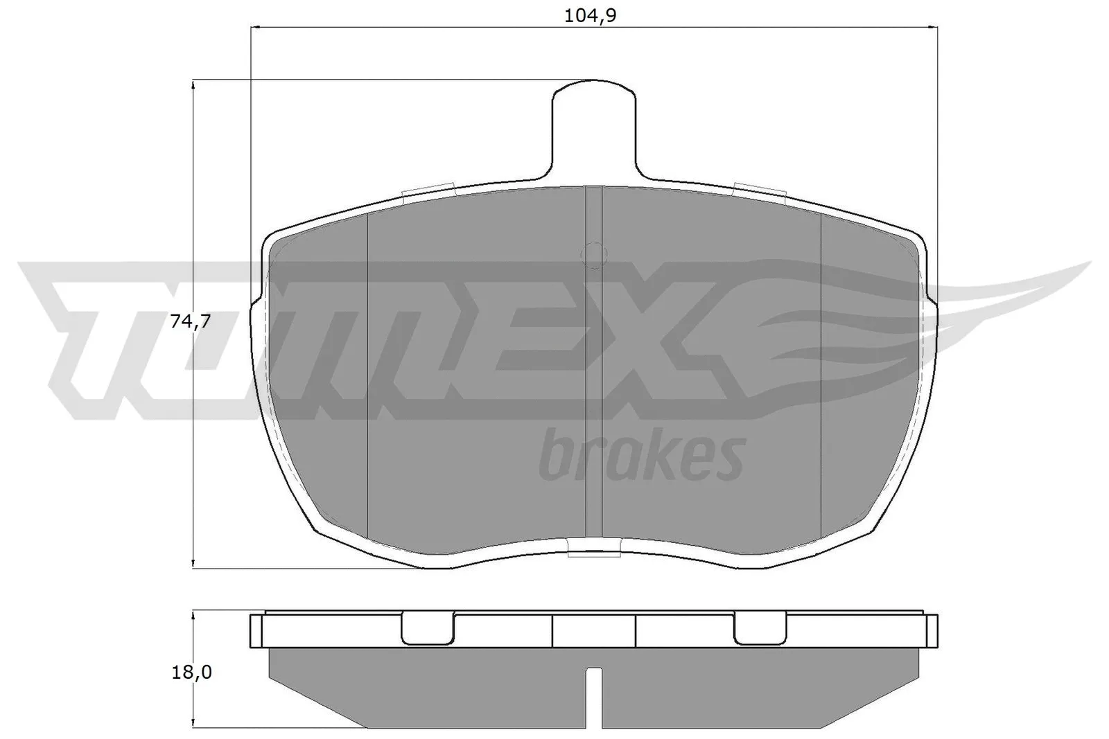 Kit de plaquettes de frein, frein à disque TOMEX Brakes TX 11-21
