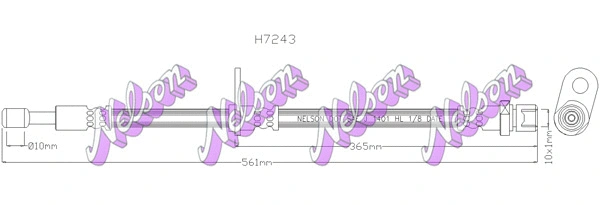 Flexible de frein KAWE H7243