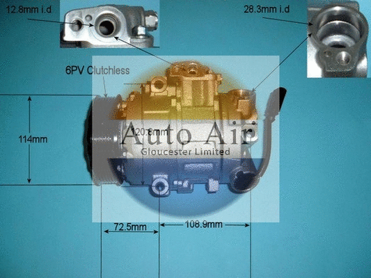 Compresseur, climatisation AUTO AIR GLOUCESTER 14-9718P