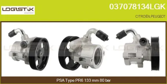Pompe hydraulique, direction LGK 037078134LGK