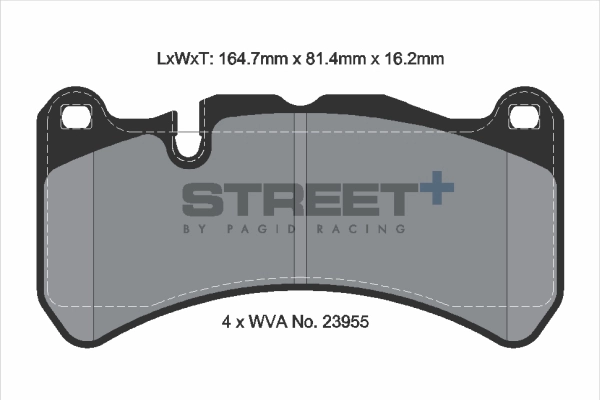 Kit de plaquettes de frein, frein à disque PAGID Racing T8052SP2001