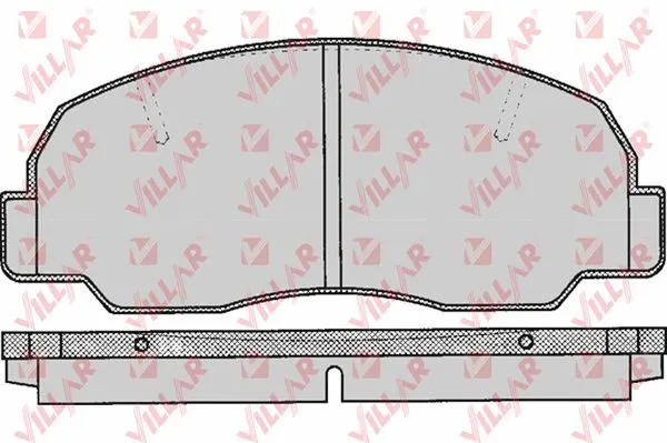 Kit de plaquettes de frein, frein à disque VILLAR 626.0314