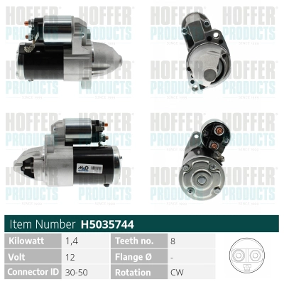 Démarreur HOFFER H5035744