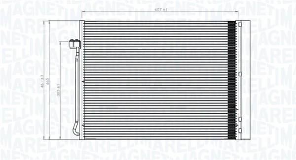 Condenseur, climatisation MAGNETI MARELLI 350203795000