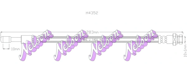 Flexible de frein KAWE H4352