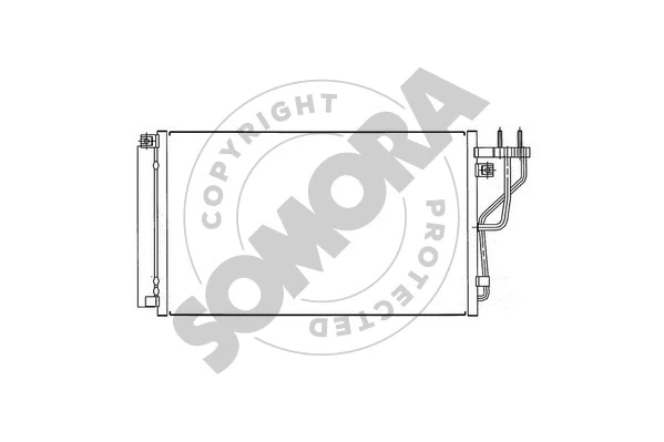 Condenseur, climatisation SOMORA 137160