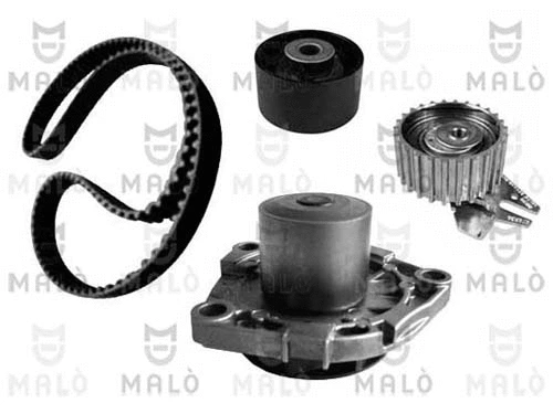 Pompe à eau + kit de courroie crantée AKRON-MALÒ 1555022