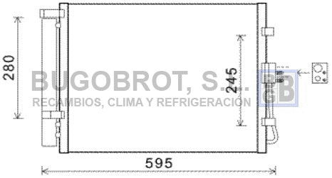 Condenseur, climatisation BUGOBROT 62-KA5150